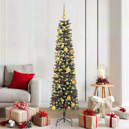 Kunstkerstboom Met 150 Led Groen Pvc En Plastic En Staal