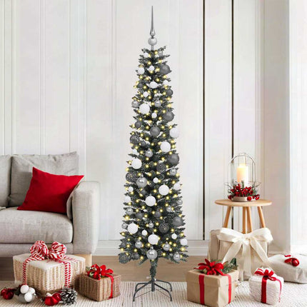 Kunstkerstboom Met 150 Led Groen Pvc En Plastic En Staal