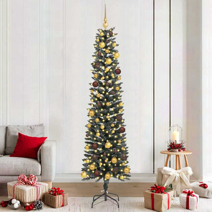Kunstkerstboom Met 150 Led Groen Pvc En Plastic En Staal