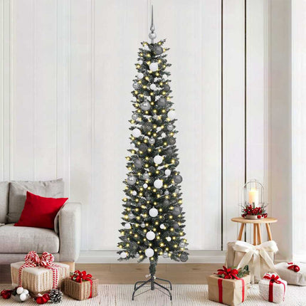 Kunstkerstboom Met 150 Led Groen Pvc En Plastic En Staal