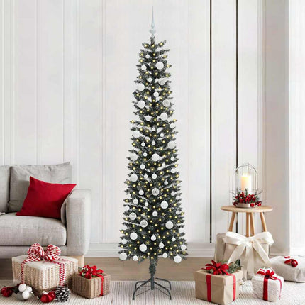Kunstkerstboom Met 150 Led Groen Pvc En Plastic En Staal
