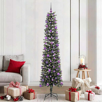 Kunstkerstboom Met 150 Led Groen Pvc En Plastic En Staal