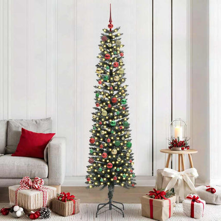 Kunstkerstboom Met 150 Led Groen Pvc En Plastic En Staal