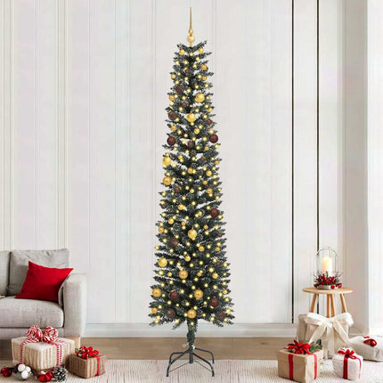Kunstkerstboom Met 150 Led Groen Pvc En Plastic En Staal