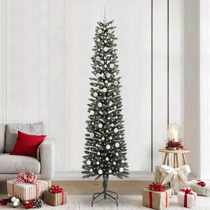 Kunstkerstboom Met 150 Led Groen Pvc En Plastic En Staal