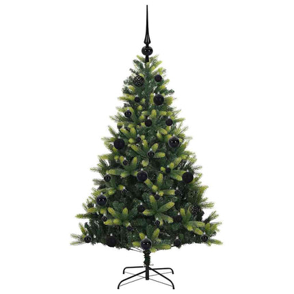 Kunstkerstboom Met Scharnier 150 Leds Groen Pvc En Pe