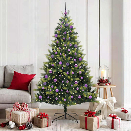 Kunstkerstboom Met Scharnier 150 Leds Groen Pvc En Pe