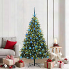 180 cm / met LEDs en blauwe ballen