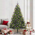210 cm / met LEDs en lilac ballen
