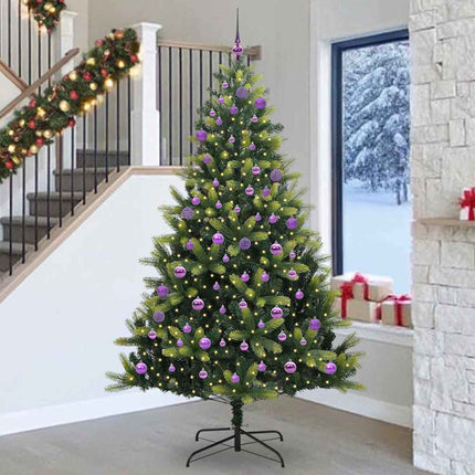 Kunstkerstboom Met Scharnier 150 Leds Groen Pvc En Pe