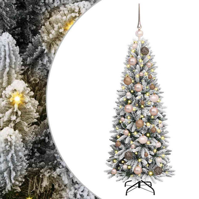 Kunstkerstboom Wit Pvc En Plastic En Staal En Pe