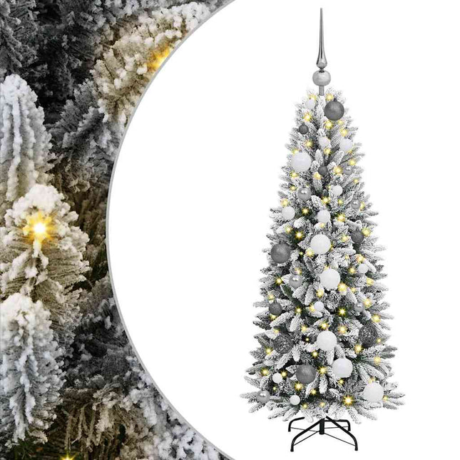Kunstkerstboom Wit Pvc En Plastic En Staal En Pe