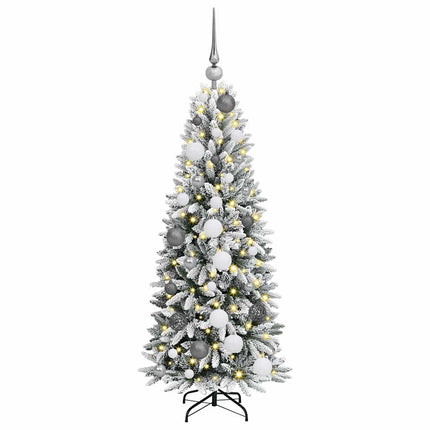 Kunstkerstboom Wit Pvc En Plastic En Staal En Pe