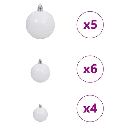 Kunstkerstboom Wit Pvc En Plastic En Staal En Pe