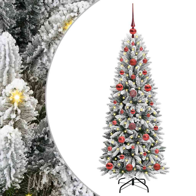 Kunstkerstboom Wit Pvc En Plastic En Staal En Pe