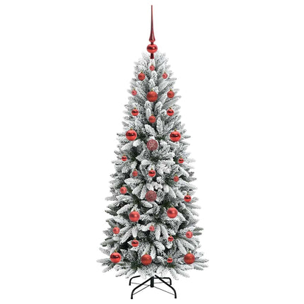 Kunstkerstboom Wit Pvc En Plastic En Staal En Pe