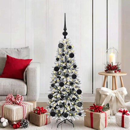Kunstkerstboom Wit Pvc En Plastic En Staal En Pe