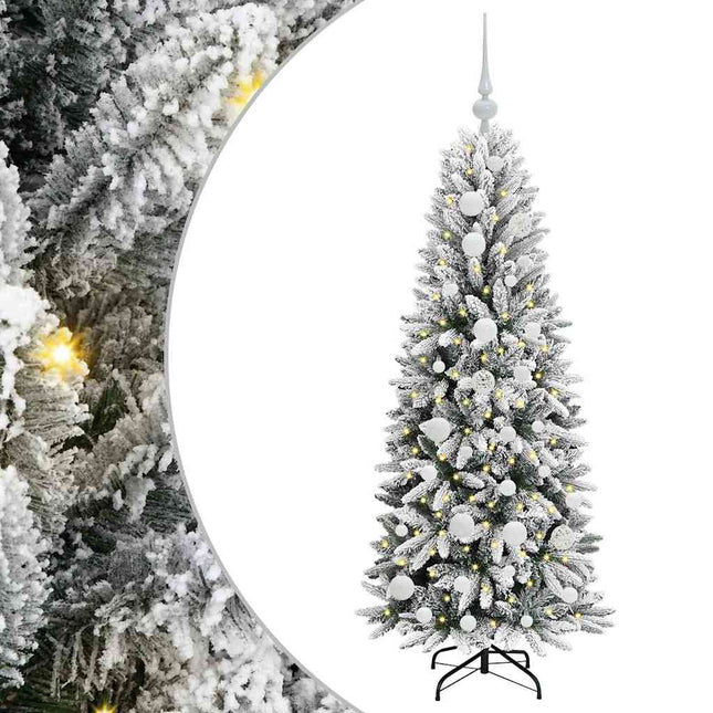 Kunstkerstboom Wit Pvc En Plastic En Staal En Pe
