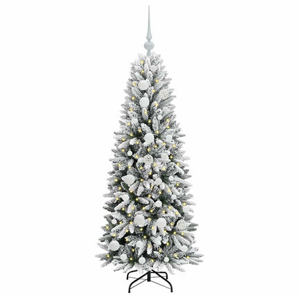 Kunstkerstboom Wit Pvc En Plastic En Staal En Pe