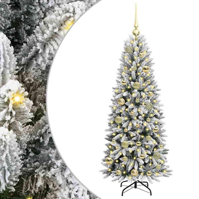 Kunstkerstboom Wit Pvc En Plastic En Staal En Pe