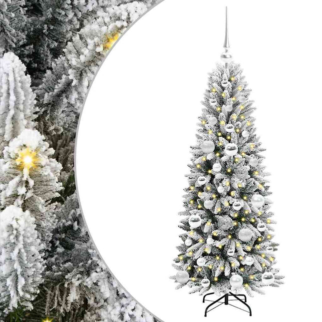 Kunstkerstboom Wit Pvc En Plastic En Staal En Pe