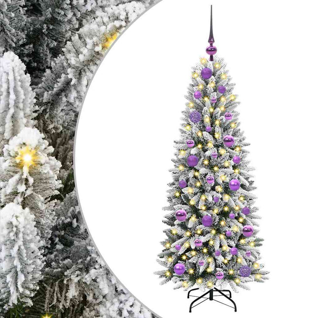 Kunstkerstboom Wit Pvc En Plastic En Staal En Pe