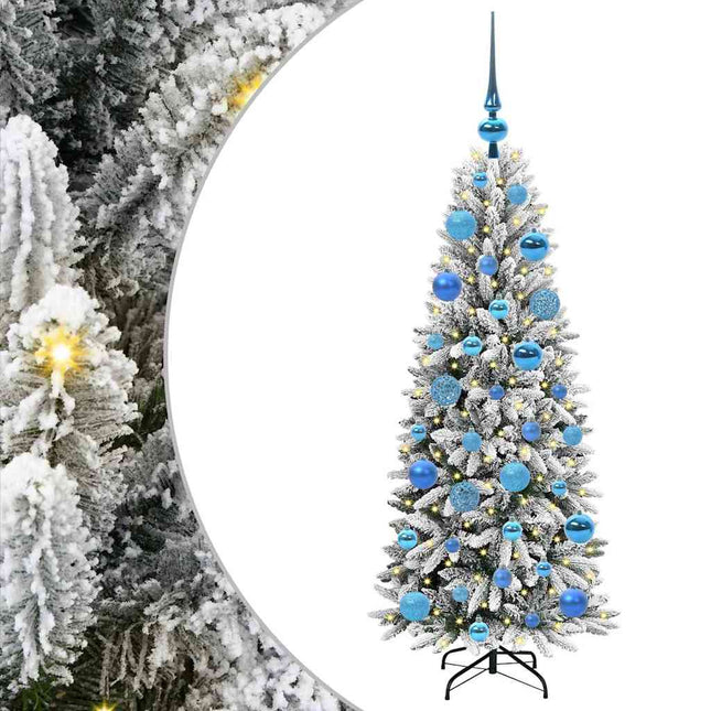 Kunstkerstboom Wit Pvc En Plastic En Staal En Pe