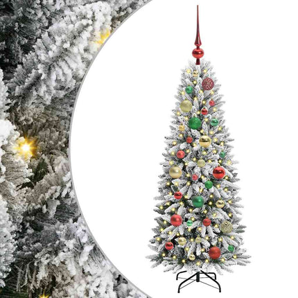 Kunstkerstboom Wit Pvc En Plastic En Staal En Pe
