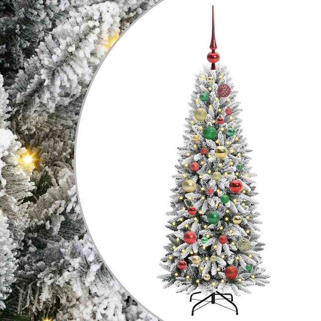 Kunstkerstboom Wit Pvc En Plastic En Staal En Pe