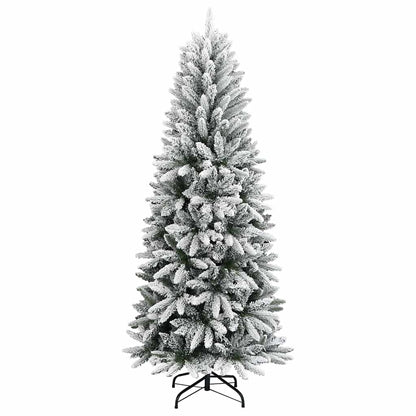 Kunstkerstboom Wit 120 cm PVC en Plastic en Staal en PE