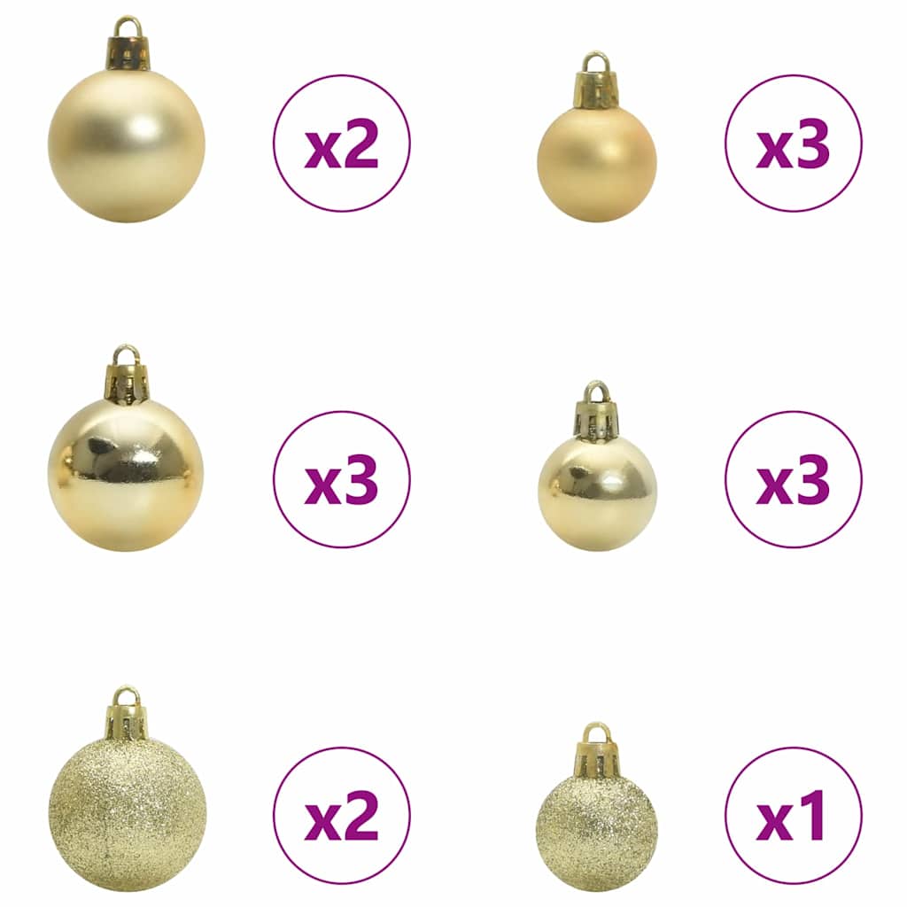 Kunstkerstboom Wit 120 cm PVC en Plastic en Staal en PE