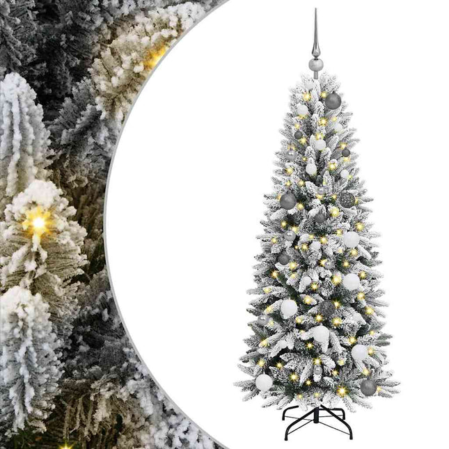 Kunstkerstboom Wit Pvc En Plastic En Staal En Pe