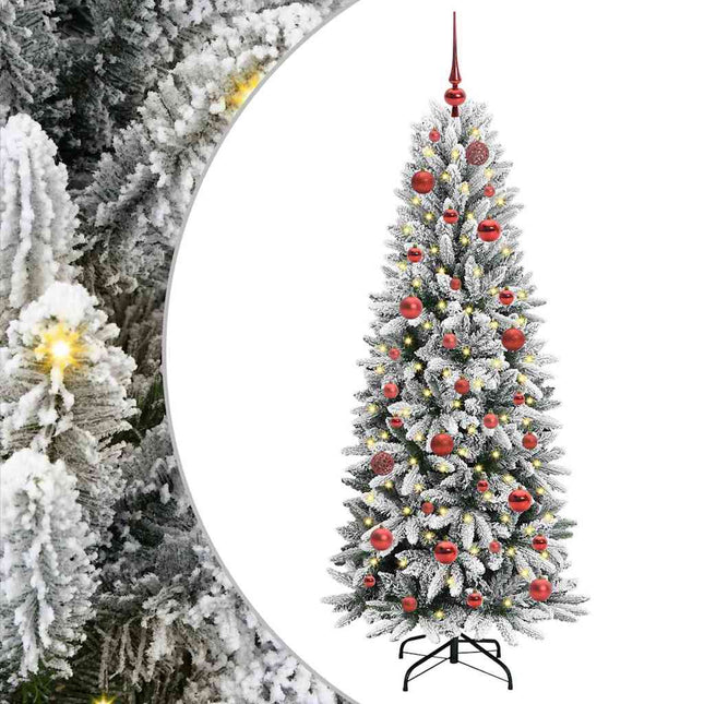 Kunstkerstboom Wit Pvc En Plastic En Staal En Pe