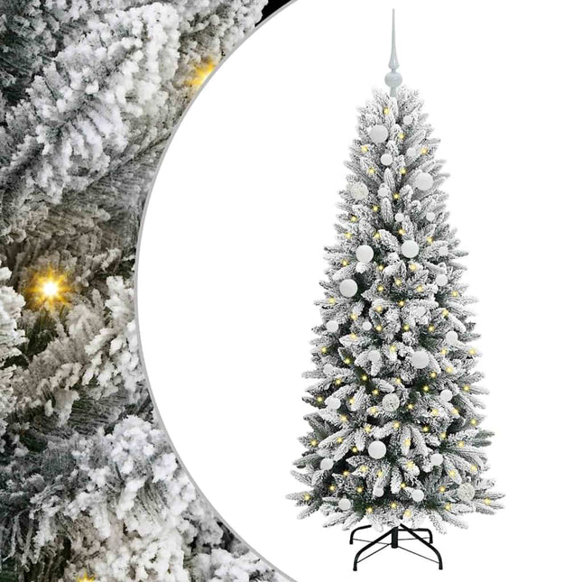 Kunstkerstboom Wit Pvc En Plastic En Staal En Pe