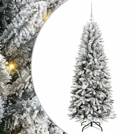 Kunstkerstboom Wit Pvc En Plastic En Staal En Pe