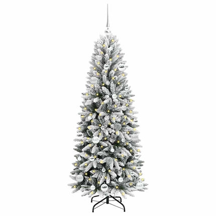 Kunstkerstboom Wit Pvc En Plastic En Staal En Pe