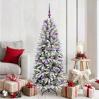 150 cm / met LED's en paarse ballen
