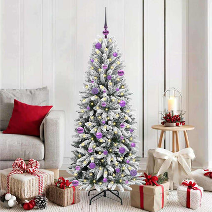Kunstkerstboom Wit Pvc En Plastic En Staal En Pe