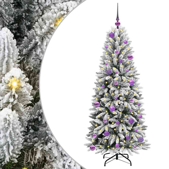 Kunstkerstboom Wit Pvc En Plastic En Staal En Pe