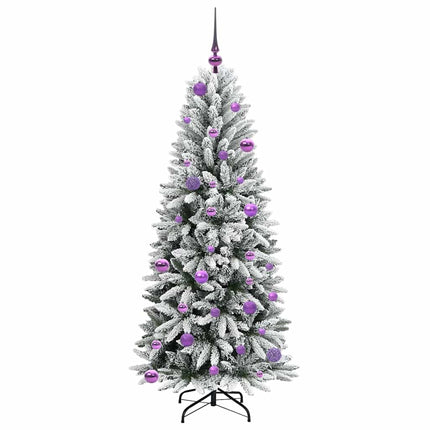 Kunstkerstboom Wit Pvc En Plastic En Staal En Pe