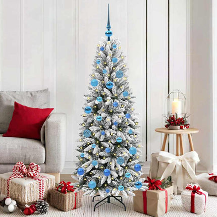 Kunstkerstboom Wit Pvc En Plastic En Staal En Pe