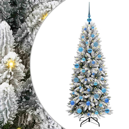 Kunstkerstboom Wit Pvc En Plastic En Staal En Pe