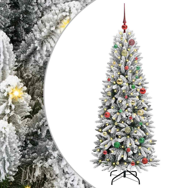 Kunstkerstboom Wit Pvc En Plastic En Staal En Pe