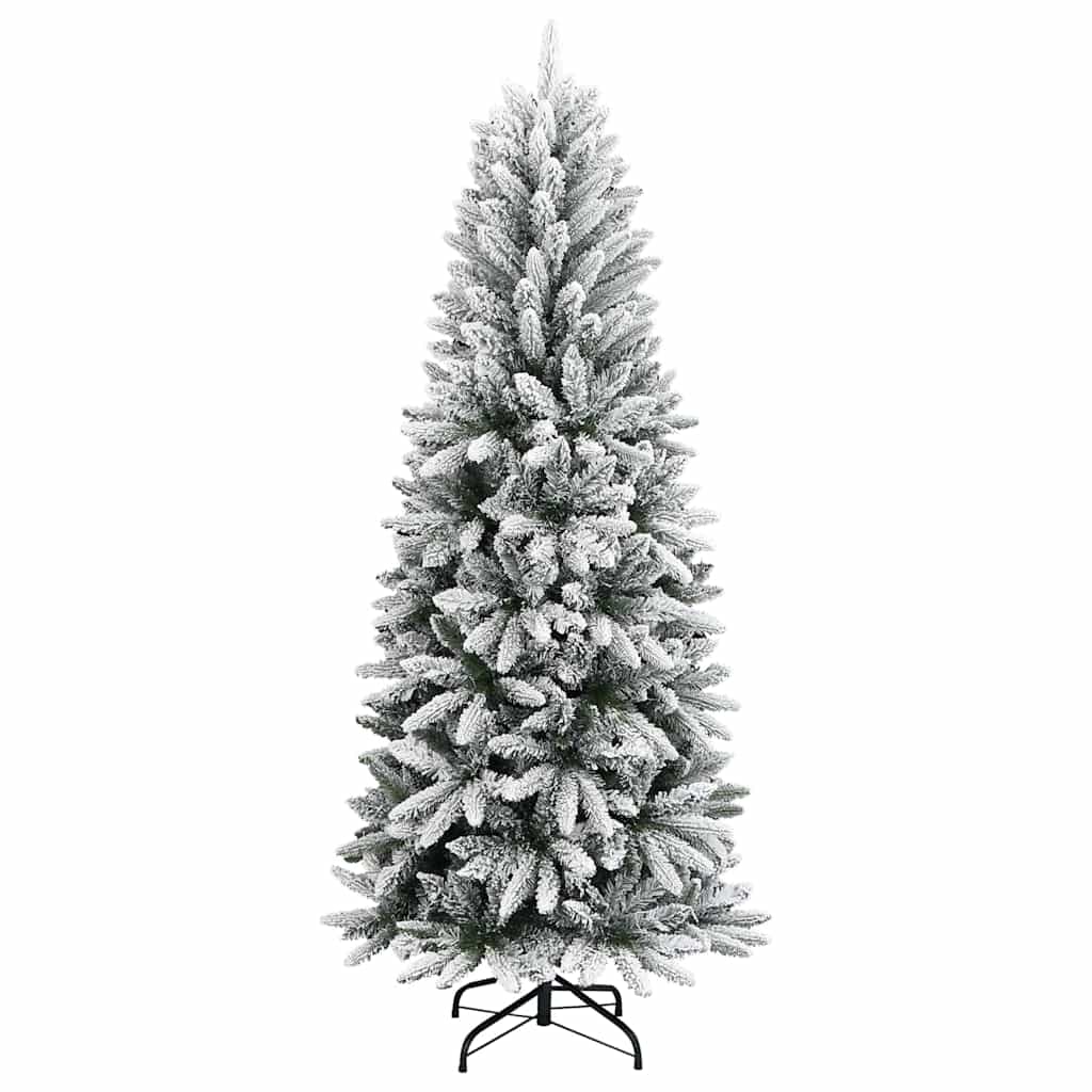 Kunstkerstboom Wit 150 cm PVC en Plastic en Staal en PE