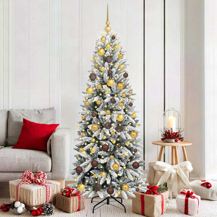 Kunstkerstboom Wit Pvc En Plastic En Staal En Pe