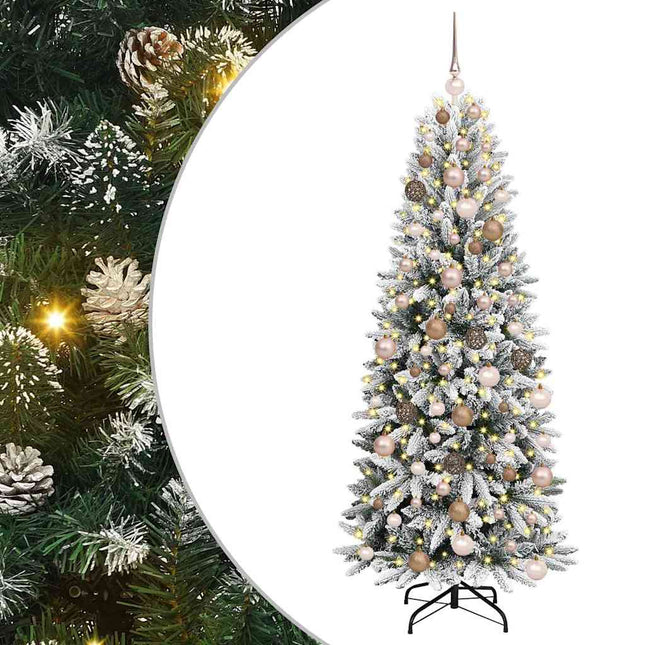 Kunstkerstboom Wit Pvc En Plastic En Staal En Pe