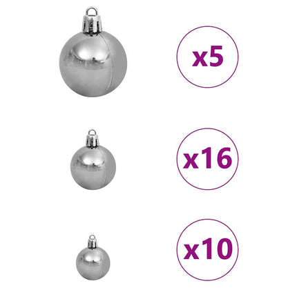 Kunstkerstboom Wit Pvc En Plastic En Staal En Pe