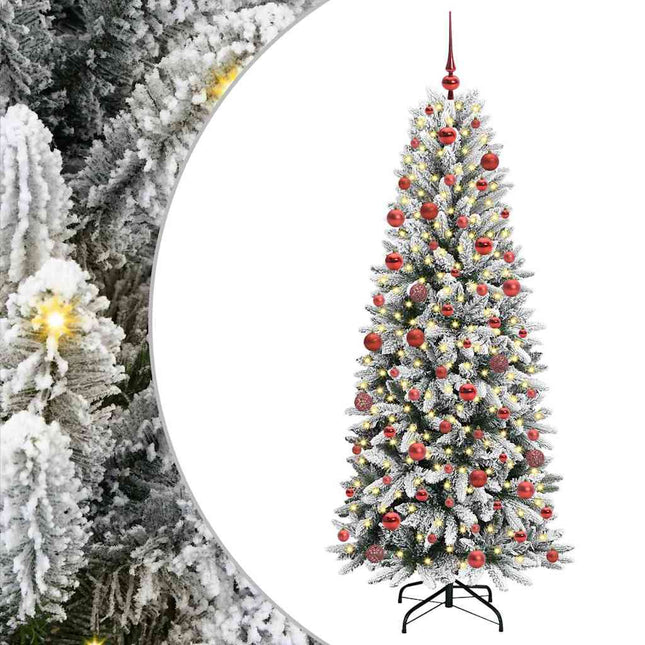 Kunstkerstboom Wit Pvc En Plastic En Staal En Pe