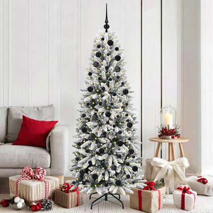 Kunstkerstboom Wit Pvc En Plastic En Staal En Pe