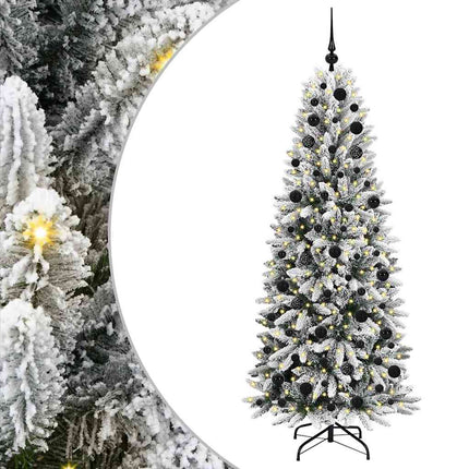 Kunstkerstboom Wit Pvc En Plastic En Staal En Pe